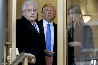 ​Csődügyekkel foglalkozó ügyvéd lesz az USA következő nagykövete Izraelben